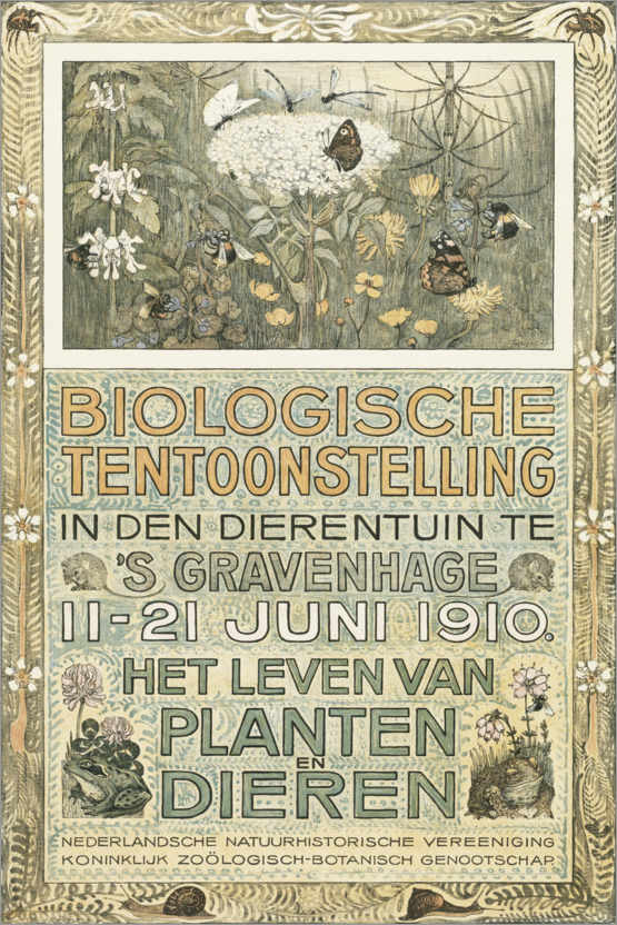 Poster Biologische Ausstellung von 1910 (niederländisch)