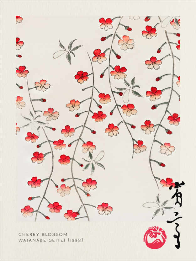 Poster Japandi - Cherry Blossom