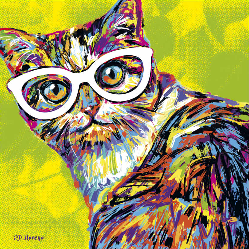 Poster Funny Pop Art Cat