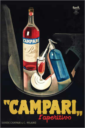 Acrylglasbild  Campari l'Aperitivo - Marcello Nizzoli