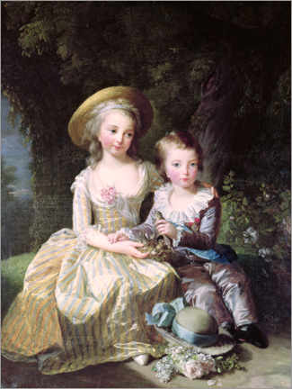 Wandbild  Marie-Therese-Charlotte von Frankreich als Kind - Elisabeth Louise Vigee-Lebrun