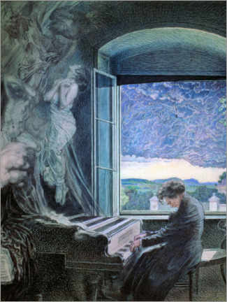 Leinwandbild  Allegorie Beethovens - Sigmund Walter Hampel