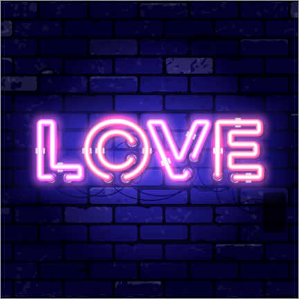 Poster Love - Neonschild