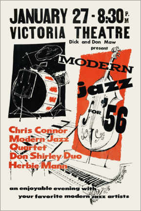 Wandsticker  Modern Jazz - Vintage Advertising Collection