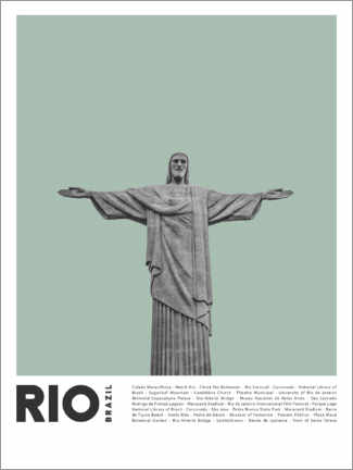Poster Sehenswürdigkeiten in Rio
