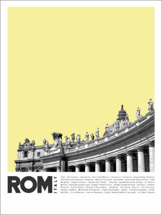 Poster Sehenswürdigkeiten in Rom III