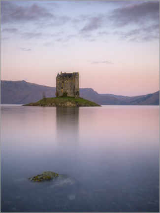 Poster  Castle Stalker bei Sonnenaufgang, Schottland - Jos Pannekoek