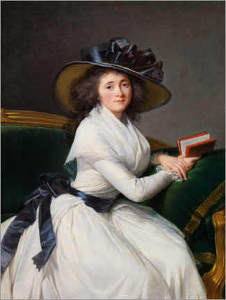 Wandbild  Porträt der Gräfin von la Châtre - Elisabeth Louise Vigee-Lebrun