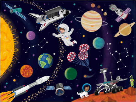 Wandbild  Weltraumabenteuer - Noopur Thakur