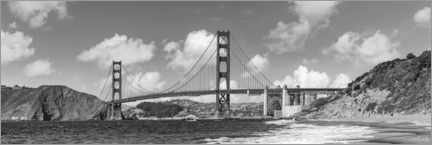 Acrylglasbild  Baker Beach mit Golden Gate Bridge - Melanie Viola