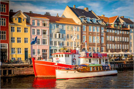 Poster Schiffe im Hafen von Kopenhagen