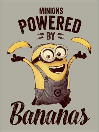 Poster  Minions - Powered by Bananas