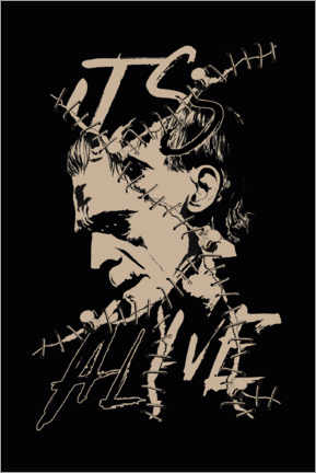 Poster  Frankenstein - Stitched together II