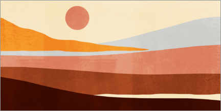 Poster Landschaft für Sonnenanbeter I