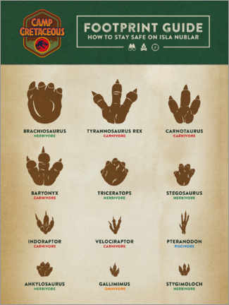 Hartschaumbild  Footprint Guide