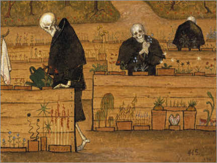 Leinwandbild  Der Garten des Todes - Hugo Simberg