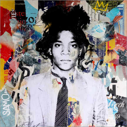 Hartschaumbild  Jean Michel Basquiat - Michiel Folkers