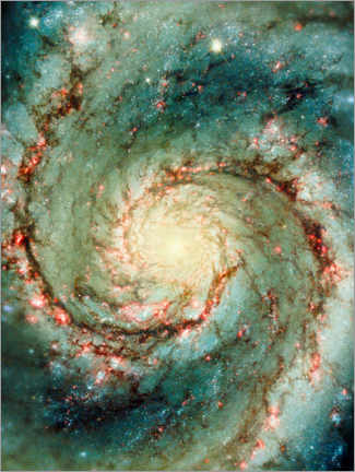 Wandbild  M51 Whirlpool-Galaxie - NASA