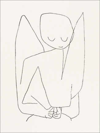 Wandbild  Vergesslicher Engel, 1939 - Paul Klee