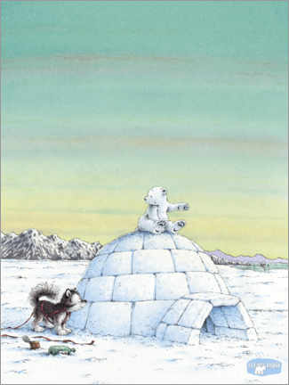 Poster  Der kleine Eisbär Lars und das Iglu
