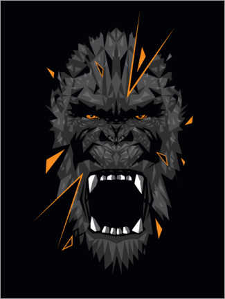 Leinwandbild  Kong Angry Face