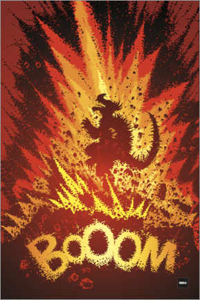 Poster  Anguirus Explosion