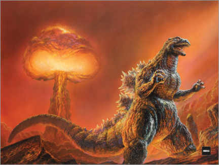 Wandbild  Godzilla - Nuclear Explosion