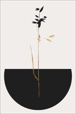 Wandbild  Japandi Planta Negra - KUBISTIKA