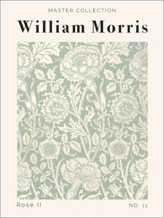 Holzbild  Rose II No. 11 - William Morris