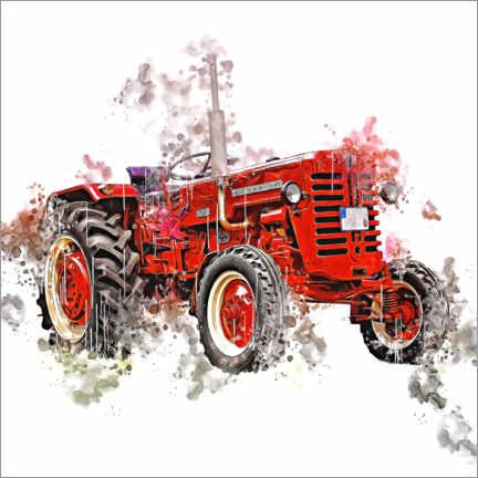 Leinwandbild  Oldtimer-Traktor McCormick - Peter Roder