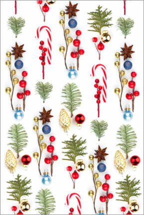 Leinwandbild  Sweet Christmas Ornaments
