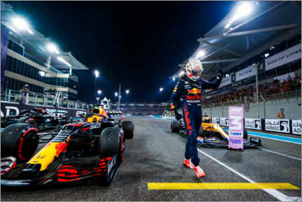 Acrylglasbild  Pole man Max Verstappen, Abu Dhabi GP, 2021