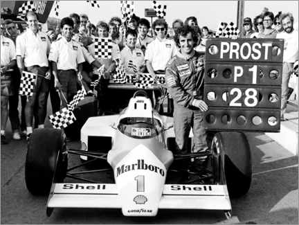 Poster  Alain Prost, Gewinner, Portugal, 1987