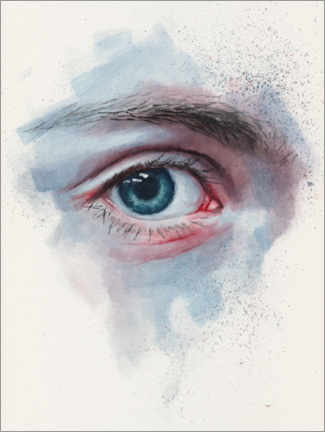 Leinwandbild  Blaues Auge - Miroslav Zgabaj