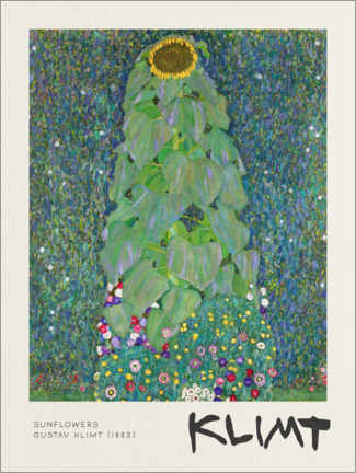 Leinwandbild  Sunflowers - Gustav Klimt