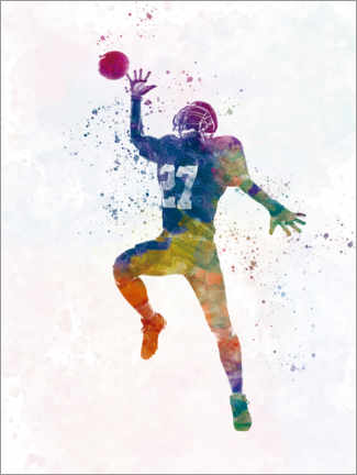 Acrylglasbild  American Football Spieler VI - nobelart