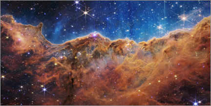 Holzbild  James Webb - Open star cluster in Carina Nebula (NIRCam) - NASA