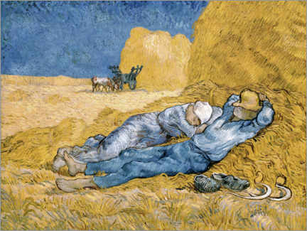 Leinwandbild  Mittagsrast - Vincent van Gogh