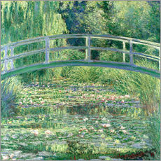 Gallery Print  Weiße Seerosen - Claude Monet