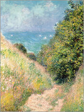 Wandsticker  Hohlweg bei Pourville - Claude Monet
