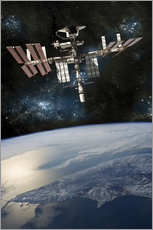 Gallery Print  Ein Raumschiff dockt an der Internationalen Raumstation ISS an - Marc Ward