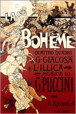 Wandsticker  La Boheme von Puccini - Adolfo Hohenstein