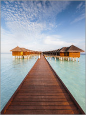 Acrylglasbild  Pier im Luxus-Resort, Malediven - Matteo Colombo