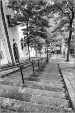 Leinwandbild  Endlose Schritte nach Montmartre