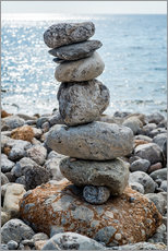 Leinwandbild  Kunst des Steingleichgewichts