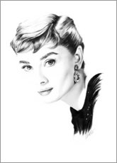 Poster Hollywood Diva - Audrey Hepburn