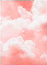 Poster Rosa Wolken