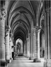 Poster Innenansicht der Kathedrale Notre-Dame de Paris