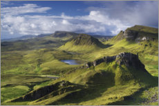 Poster Highlands auf der Isle of Skye im Sommer, Schottland
