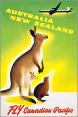 Poster Australien, Neuseeland (englisch)